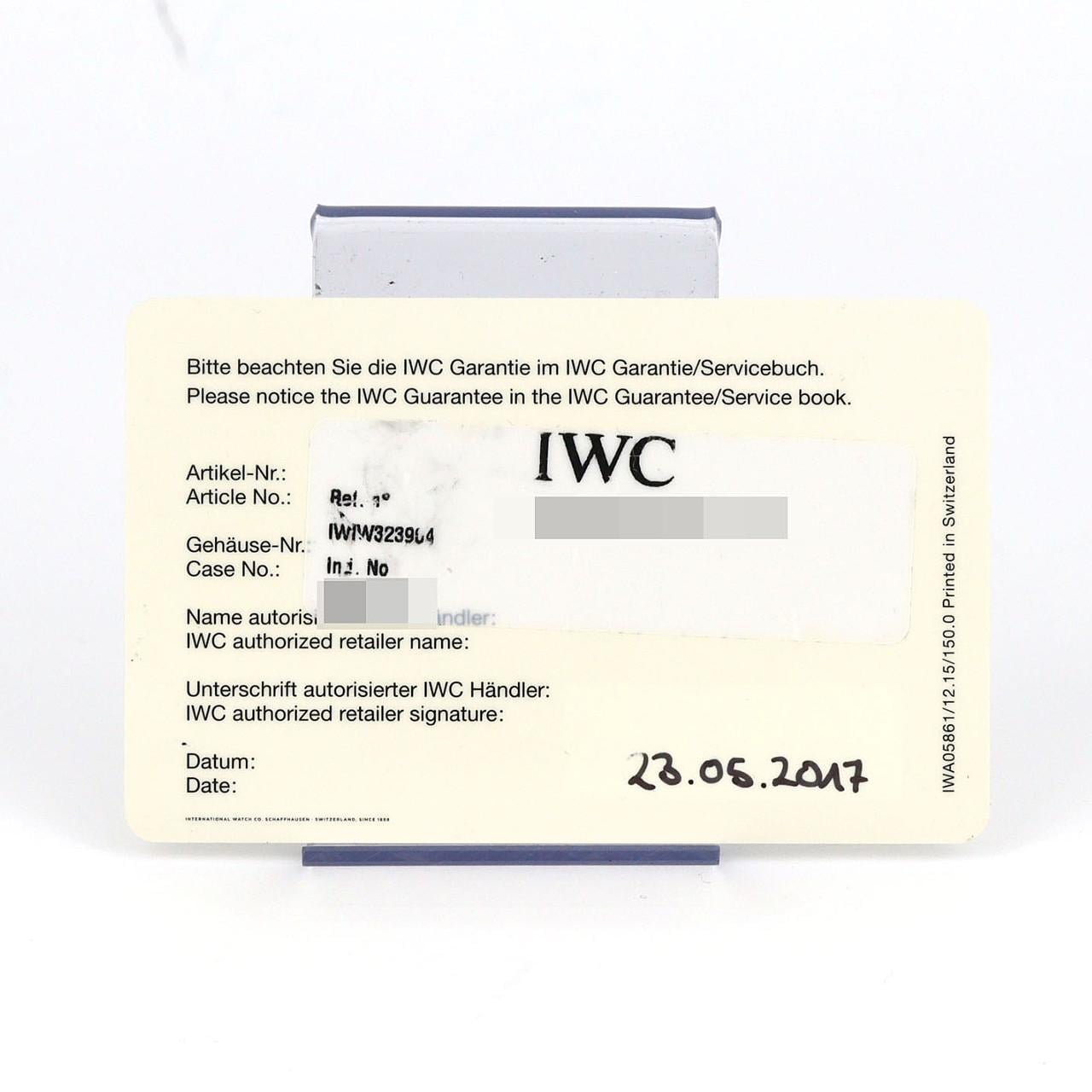 IWC インヂュニア IW323904 SS 自動巻