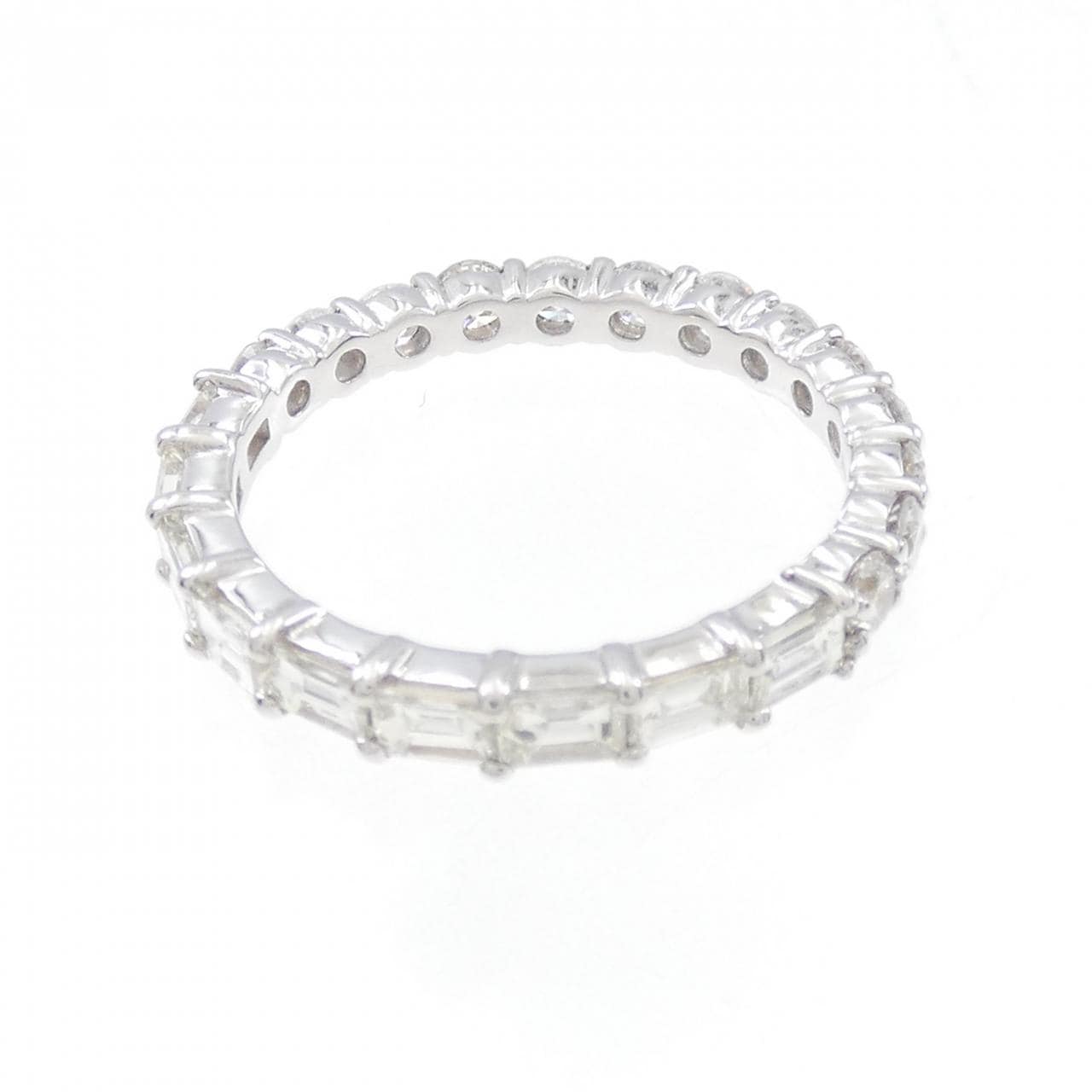 K18WG full eternity Diamond ring 1.66CT