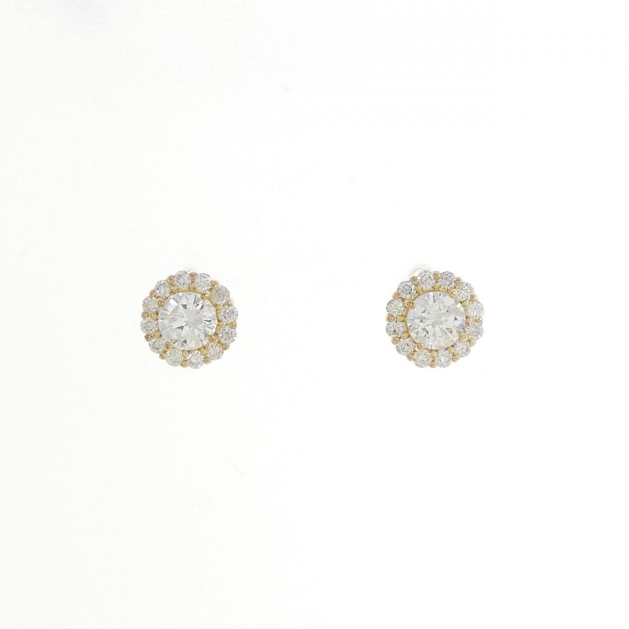 【リメイク】K18YG ダイヤモンド ピアス 0.60CT