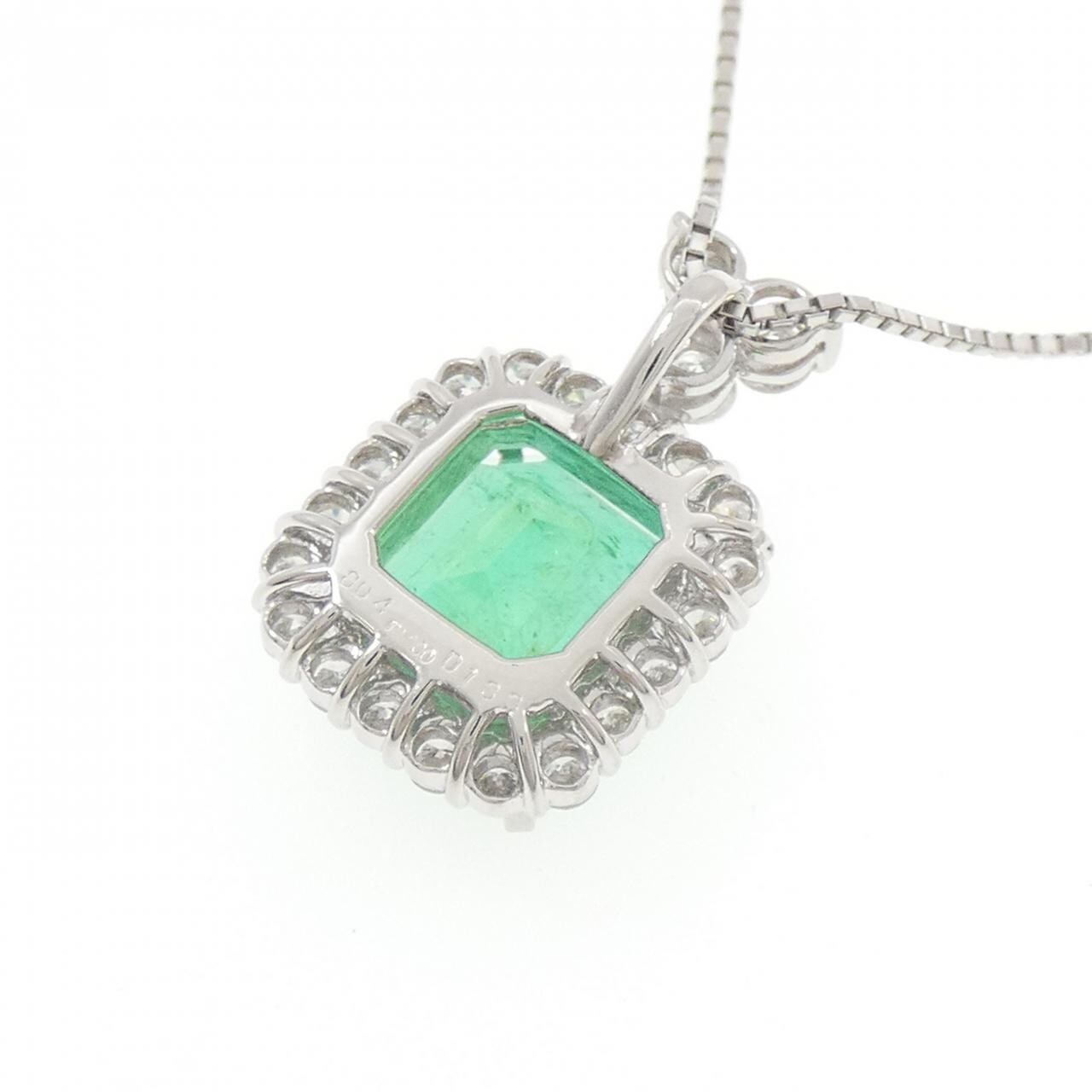 PT900/PT850 エメラルド ネックレス 8.04CT コロンビア産