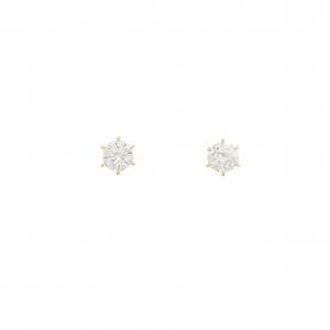 【リメイク】K18YG/ST ダイヤモンド ピアス 0.305CT 0.308CT F SI1 Good