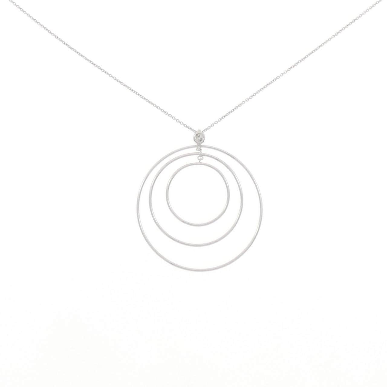 K10WG ダイヤモンド ネックレス 0.02CT