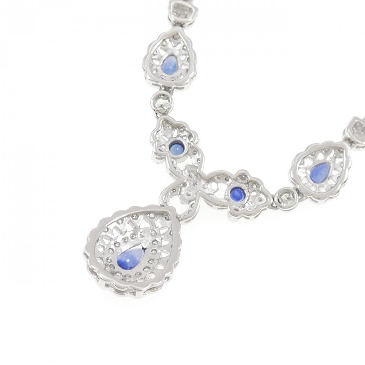 PT900 サファイヤ ネックレス 2.24CT