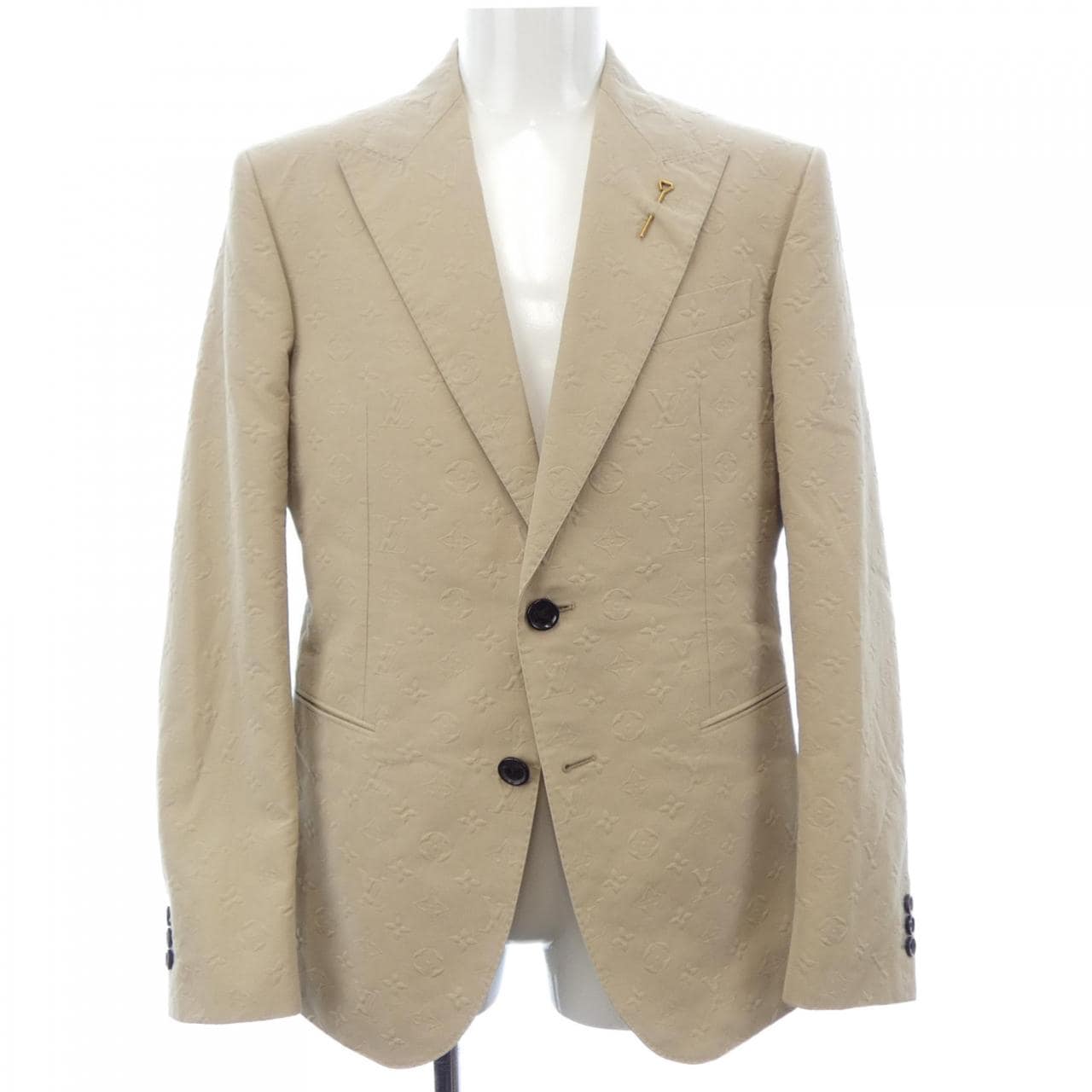 ルイヴィトン LOUIS VUITTON エンボスモノグラムシングルブレステッドジャケット HKJ42EZDC ジャケット