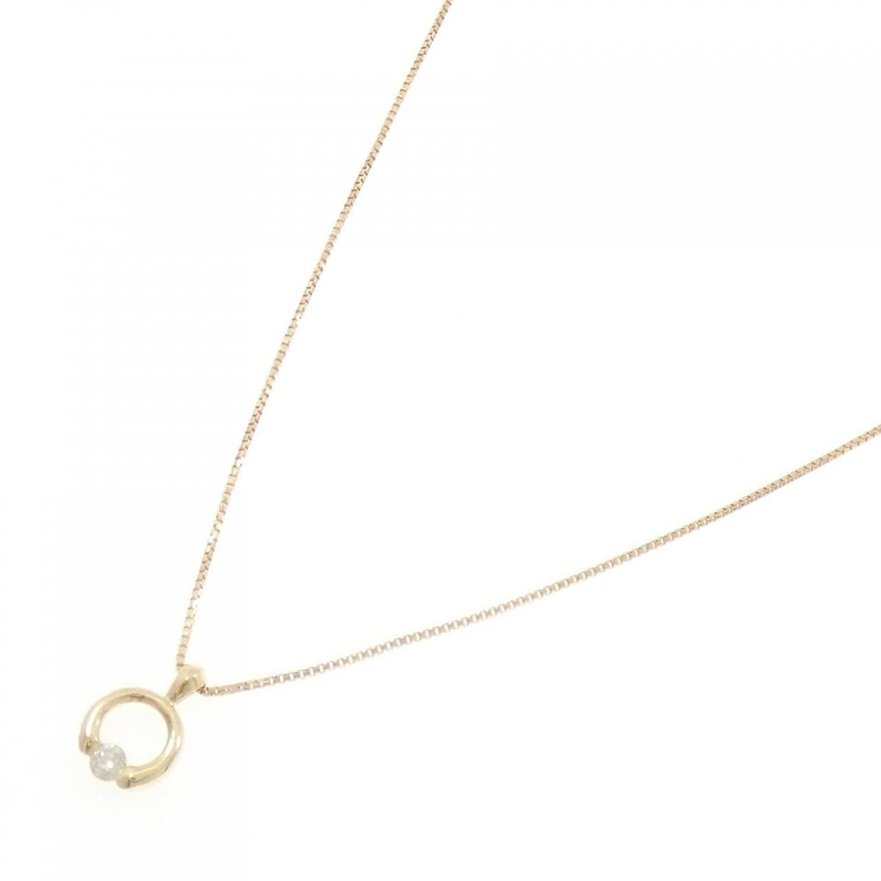 K18YG ダイヤモンド ネックレス 0.05CT