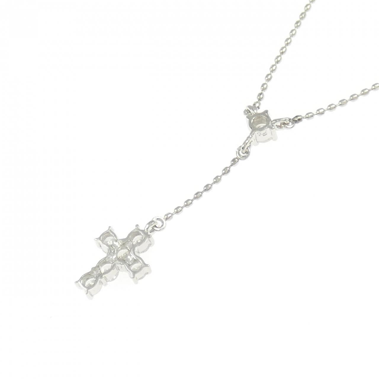 PT850 クロス ダイヤモンド ネックレス 0.25CT