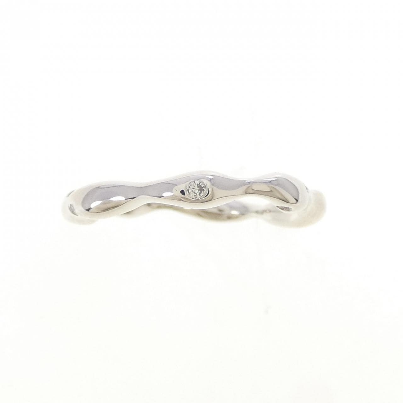 K18WG ダイヤモンド リング 0.04CT