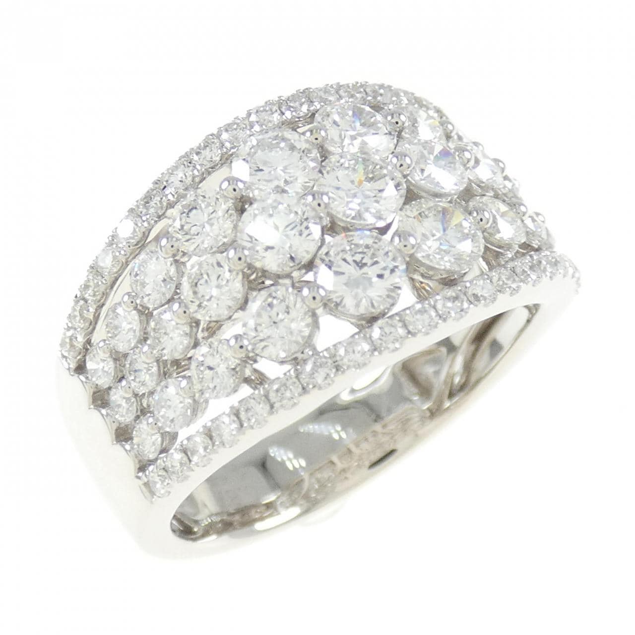 K18WG ダイヤモンド リング 1.19CT