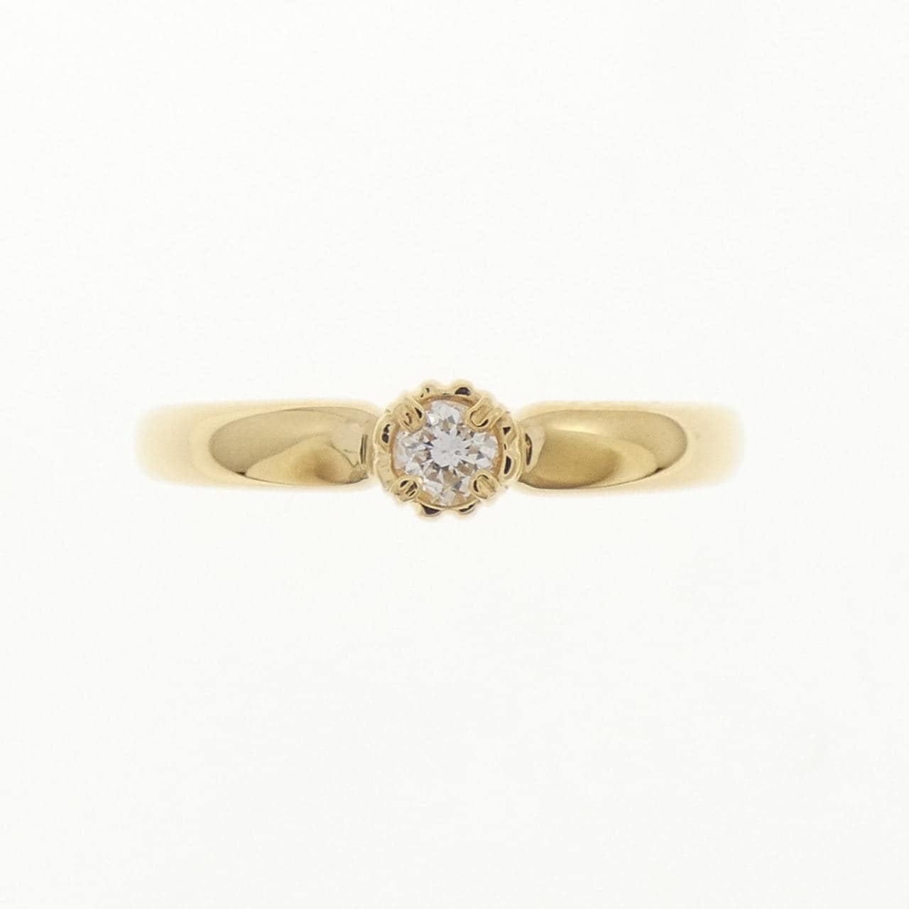 K18YG ダイヤモンド リング 0.09CT