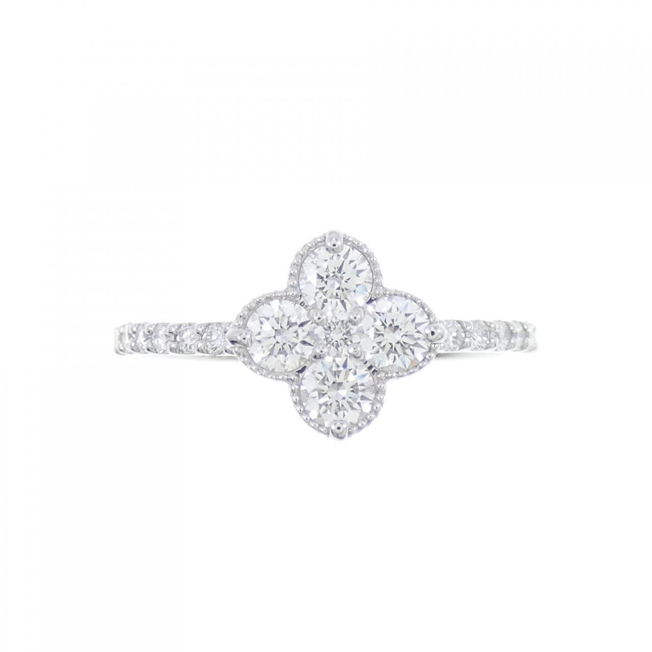 [新品] PT花朵鑽石戒指0.505CT