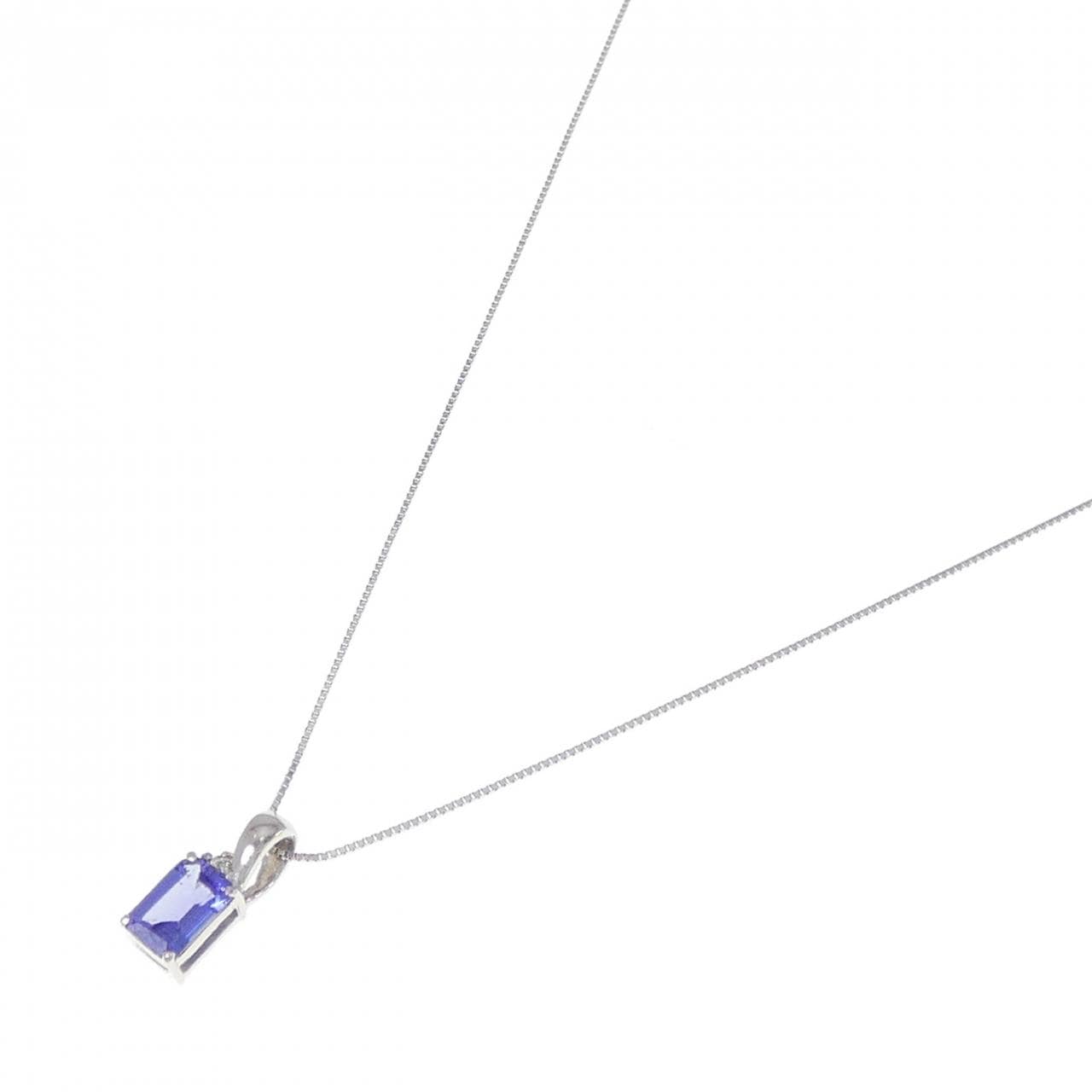 [再加工款] PT坦桑石项链 0.74CT