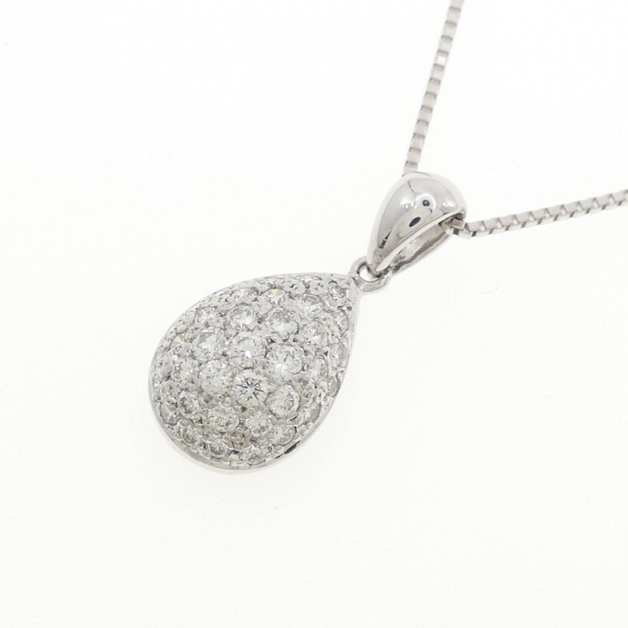 K18WG ダイヤモンド ネックレス 0.48CT