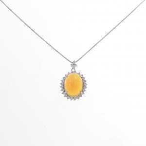 PT900/PT850 オパール ネックレス 5.07CT