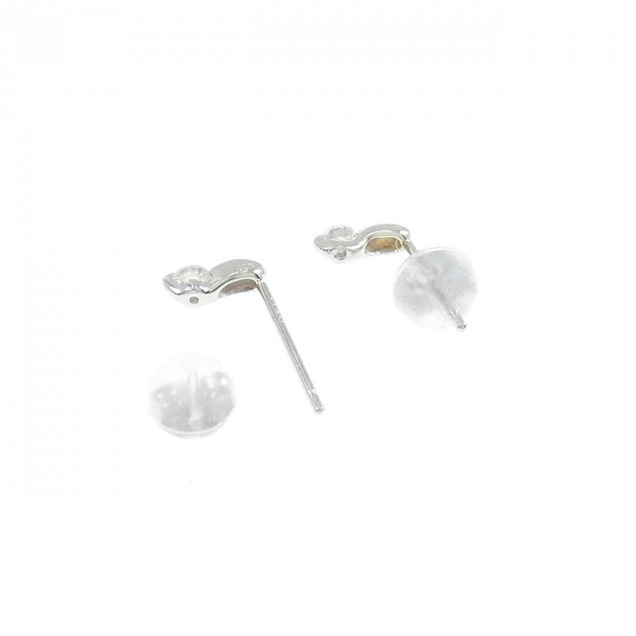 PT900 ダイヤモンド ピアス 0.10CT