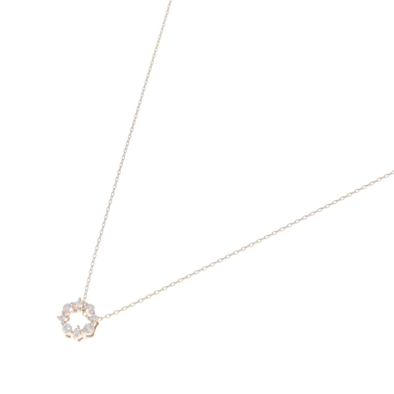 K10PG ダイヤモンド ネックレス 0.14CT