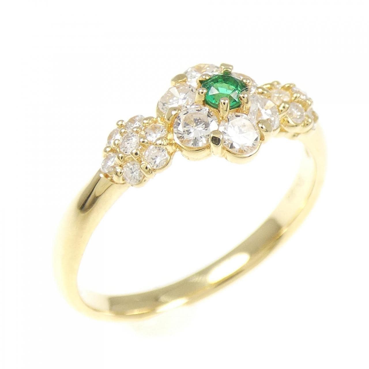 K18YG Emerald Ring 0.05CT