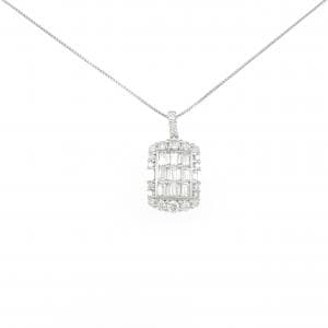 【新品】PT900/PT850 ダイヤモンド ネックレス 1.00CT