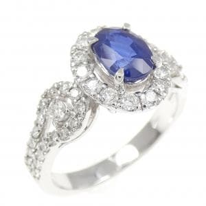 PT900 サファイヤ リング 1.196CT