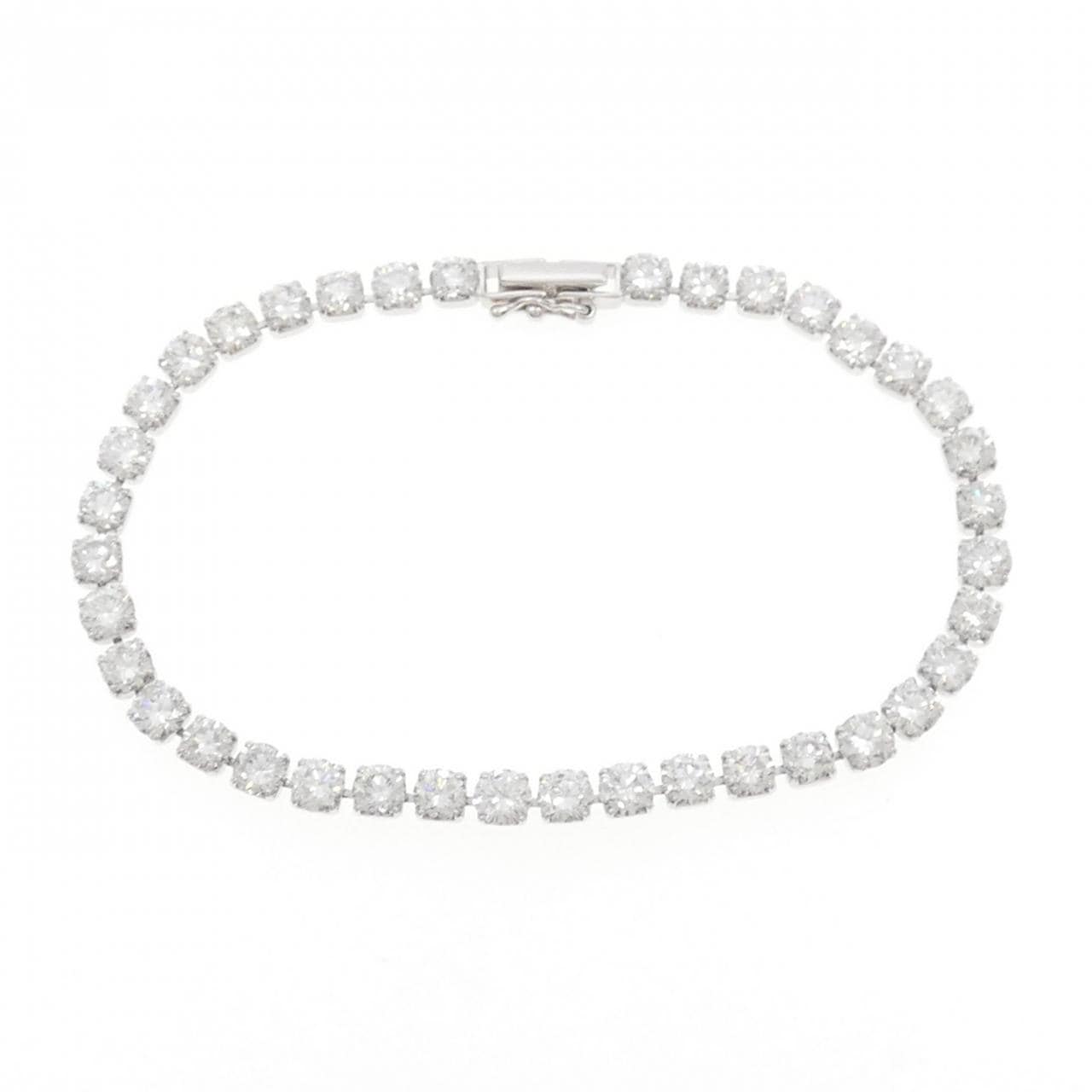 K18WG ダイヤモンド ブレスレット 8.002CT