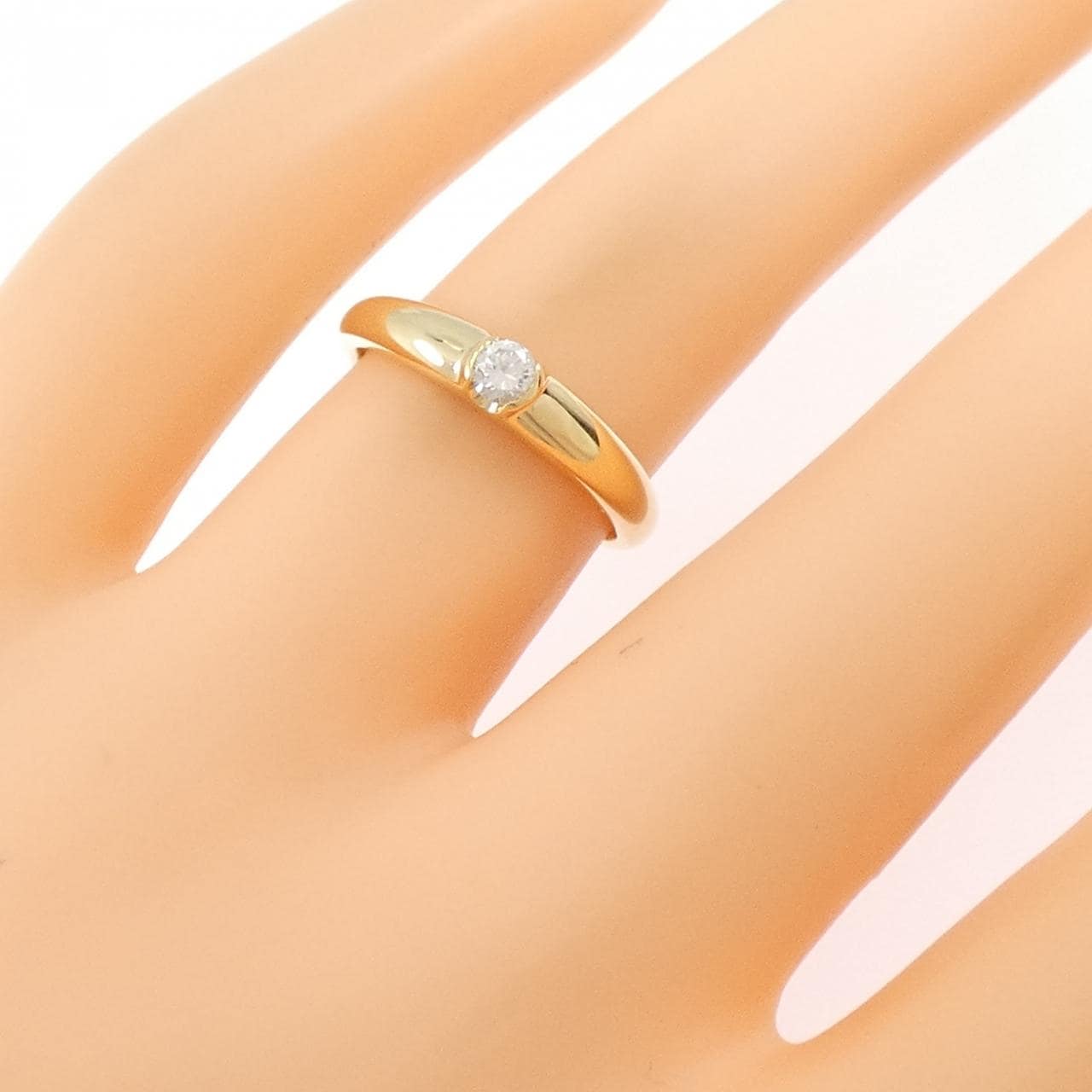 K18YG ダイヤモンド リング 0.10CT