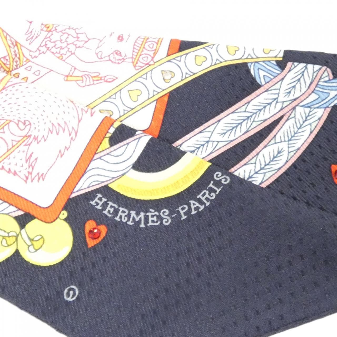 エルメス DAME DE COEUR ツイリー ピケ 063959S スカーフ