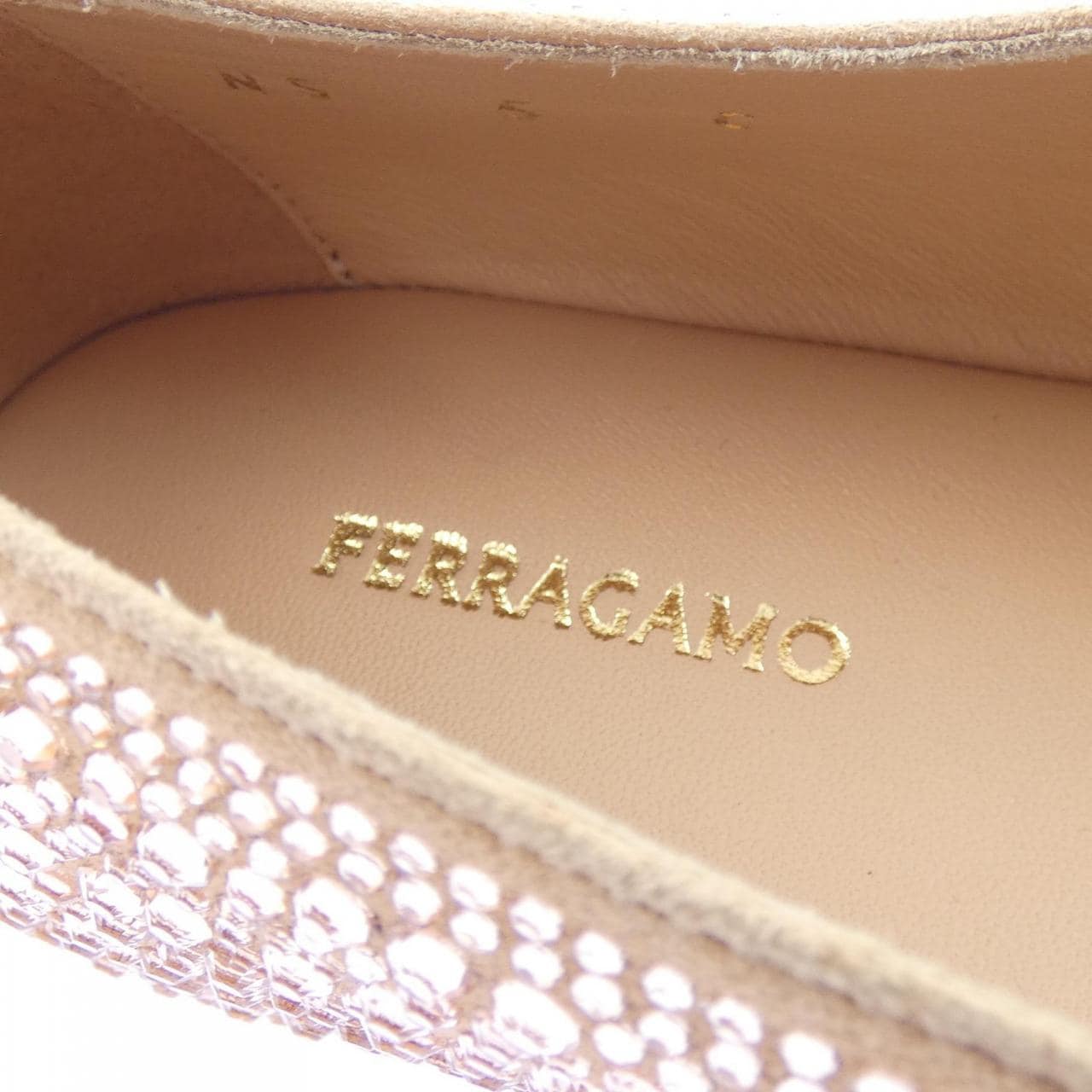フェラガモ FERRAGAMO VANNA G CR5cm 0785488 フラットシューズ