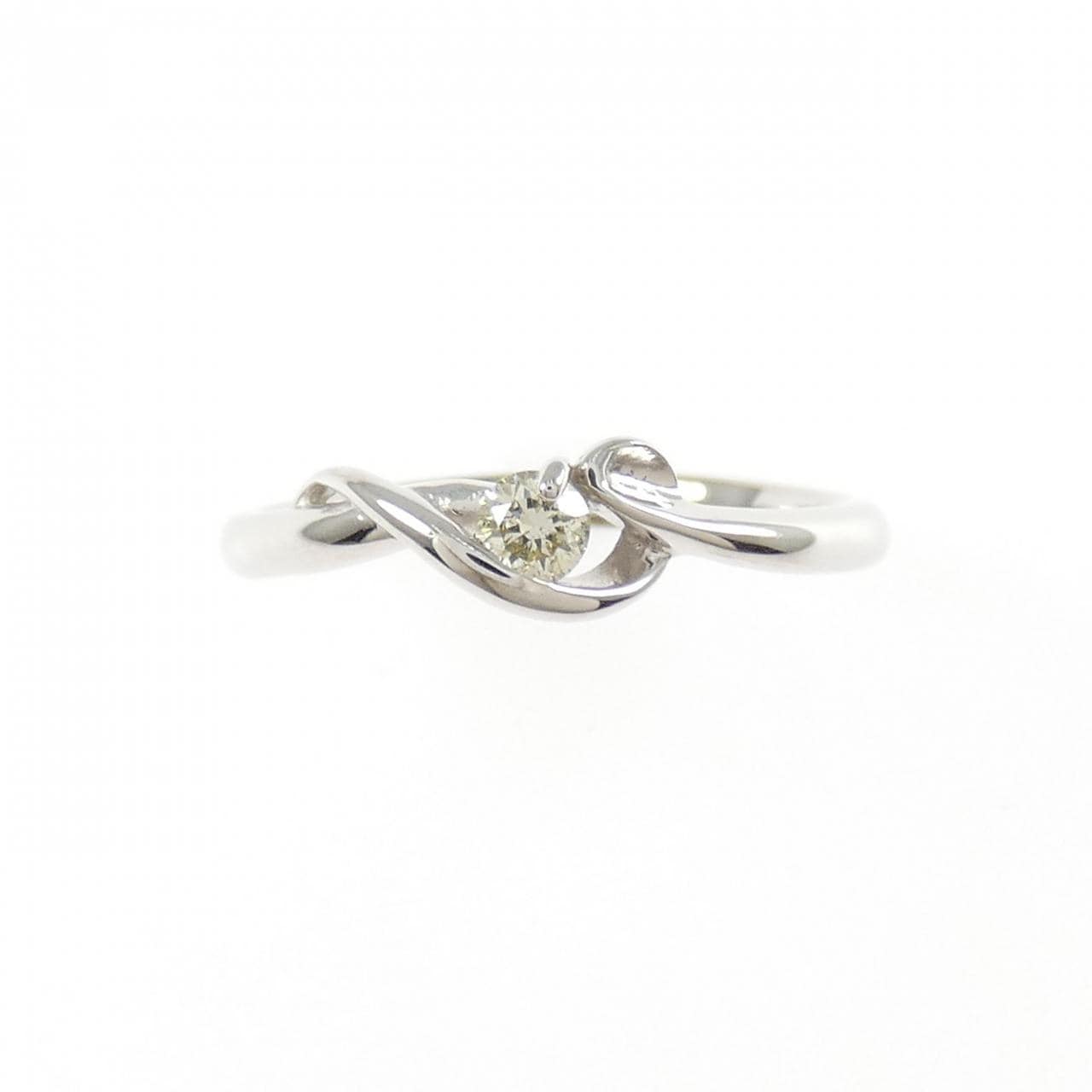 K18WG ダイヤモンド リング 0.10CT
