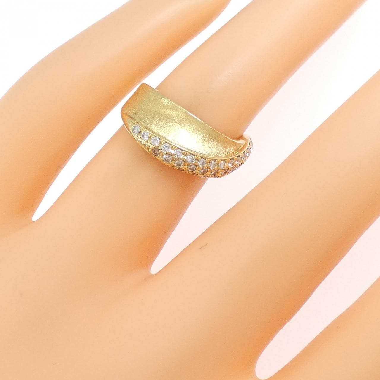 K18YG ダイヤモンド リング 0.26CT