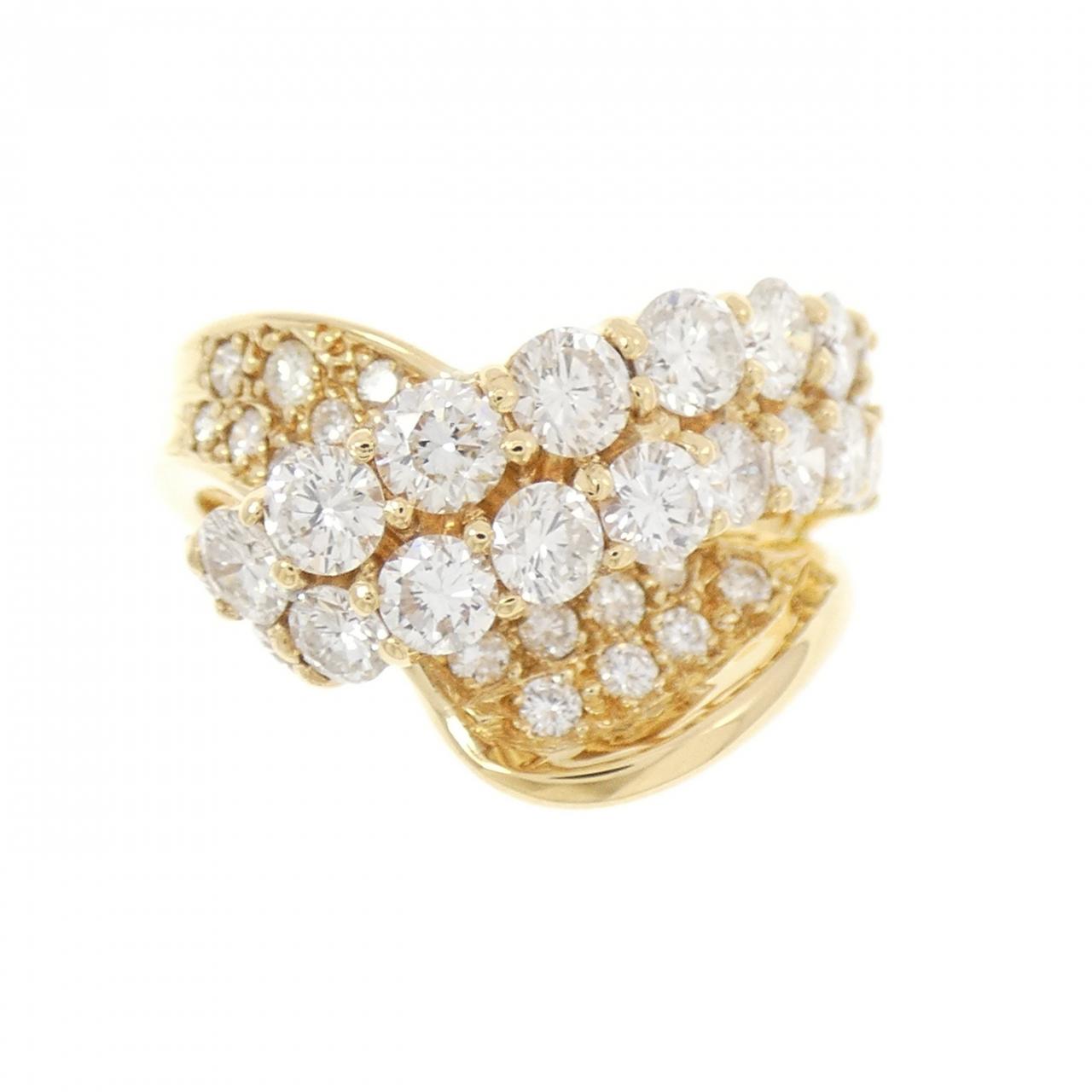 K18YG ダイヤモンド リング 2.42CT