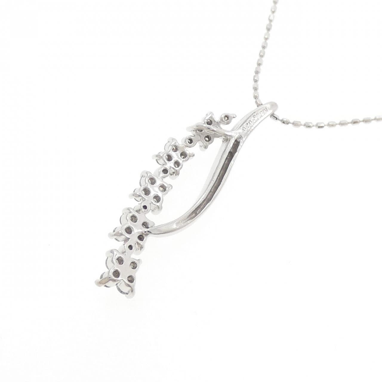 K18WG ダイヤモンド ネックレス 0.30CT