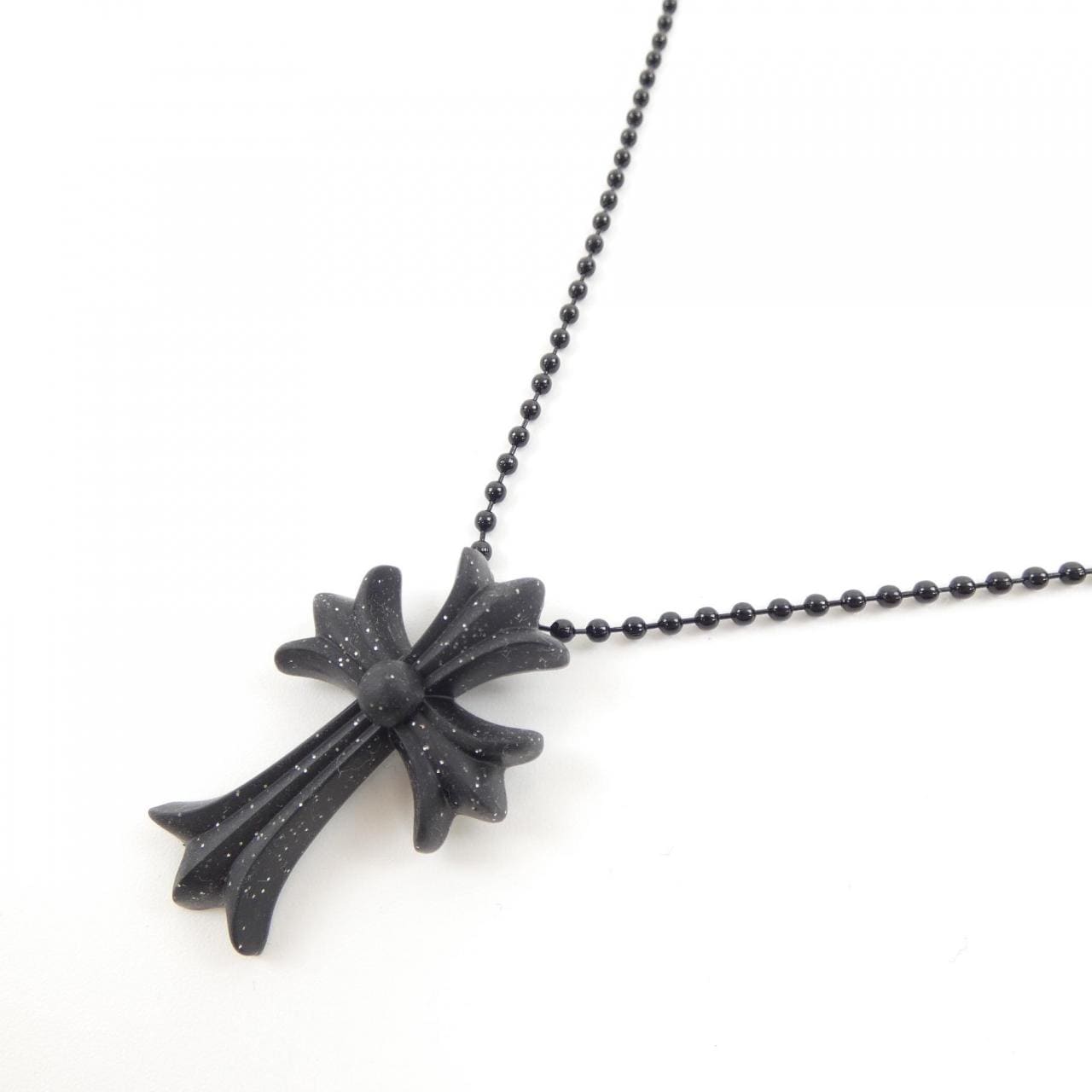 クロムハーツ CHROME HEARTS CH CRS SML PLSTC MATTE BLK GLR BALL CHAI 604175364AHXXXX445 ペンダント