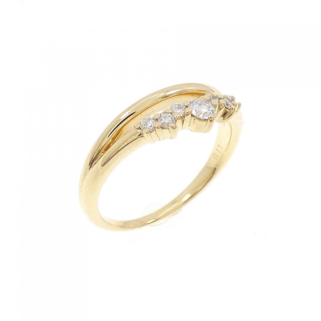 K18YG ダイヤモンド ピンキー リング 0.11CT