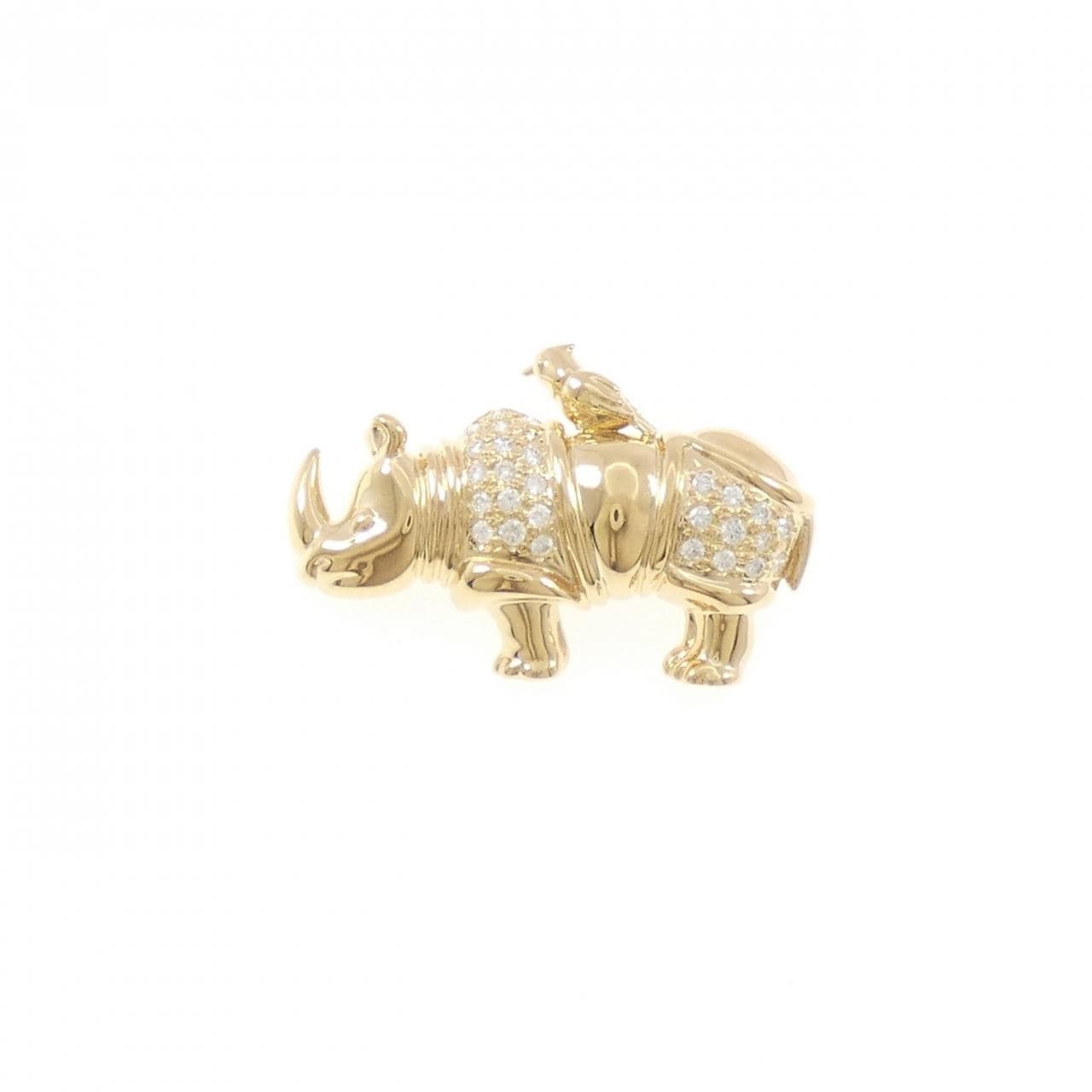 タサキ ダイヤモンド ブローチ 0.32CT