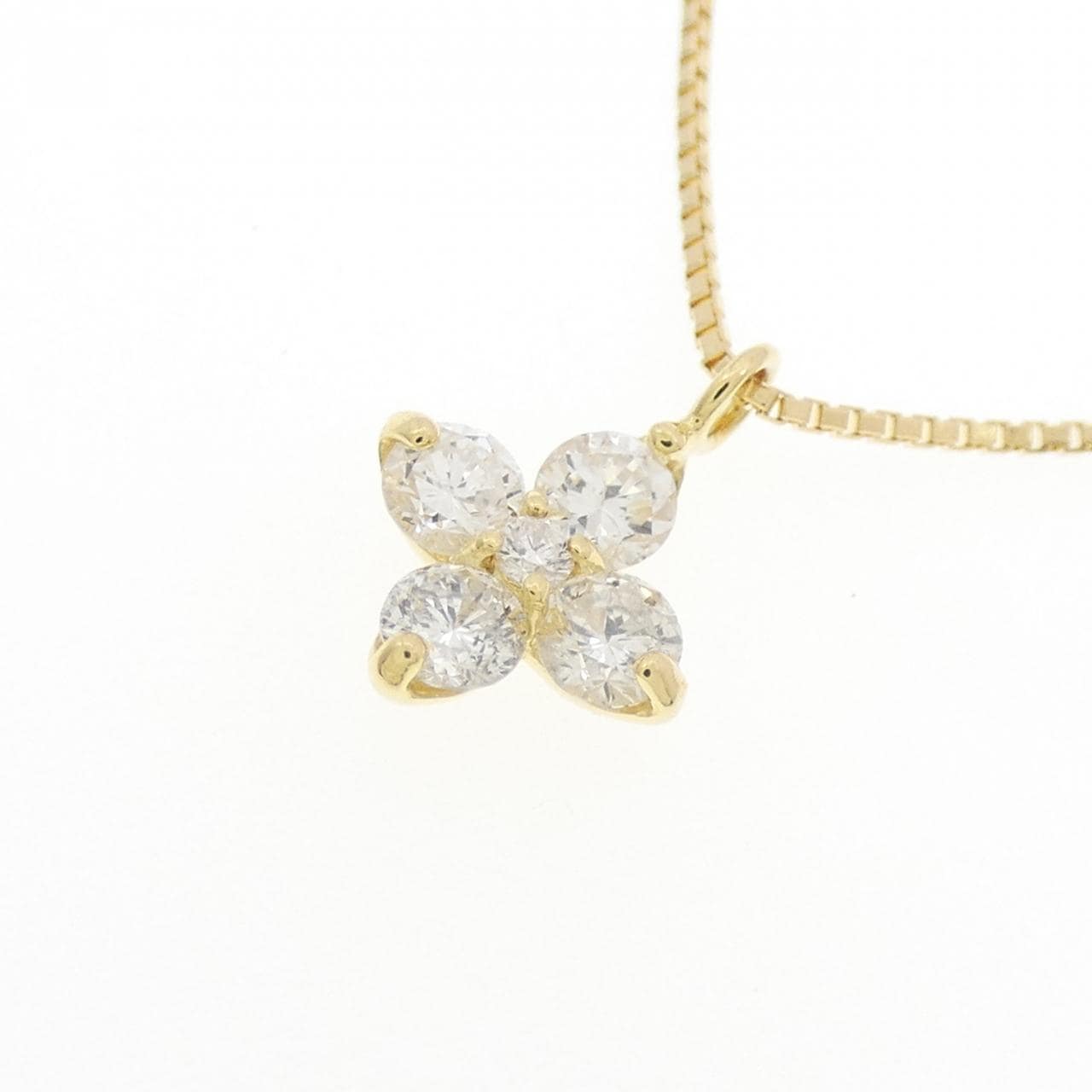 K18YG ダイヤモンド ネックレス 0.35CT