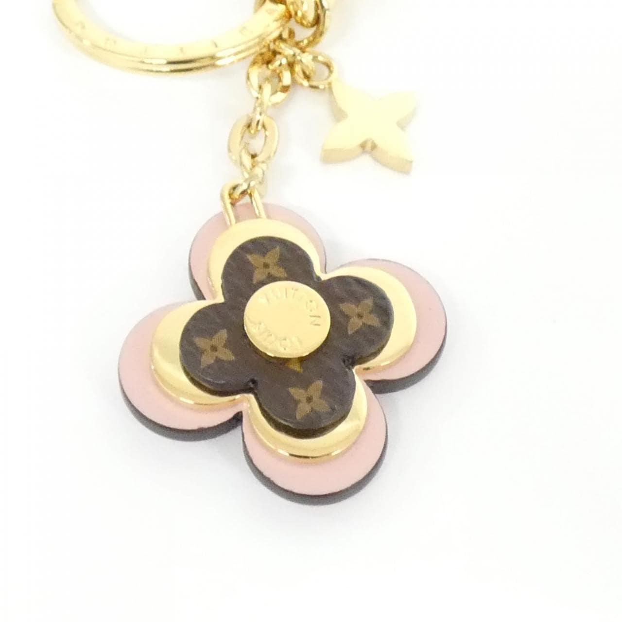 ルイヴィトン モノグラム ポルト クレ ブルーミング フラワーBB M63085 キーホルダー