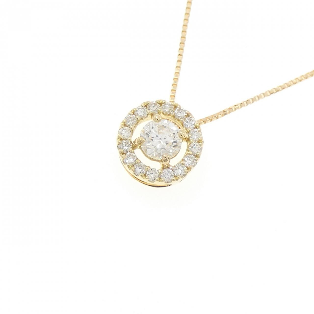 K18YG ダイヤモンド ネックレス 0.35CT