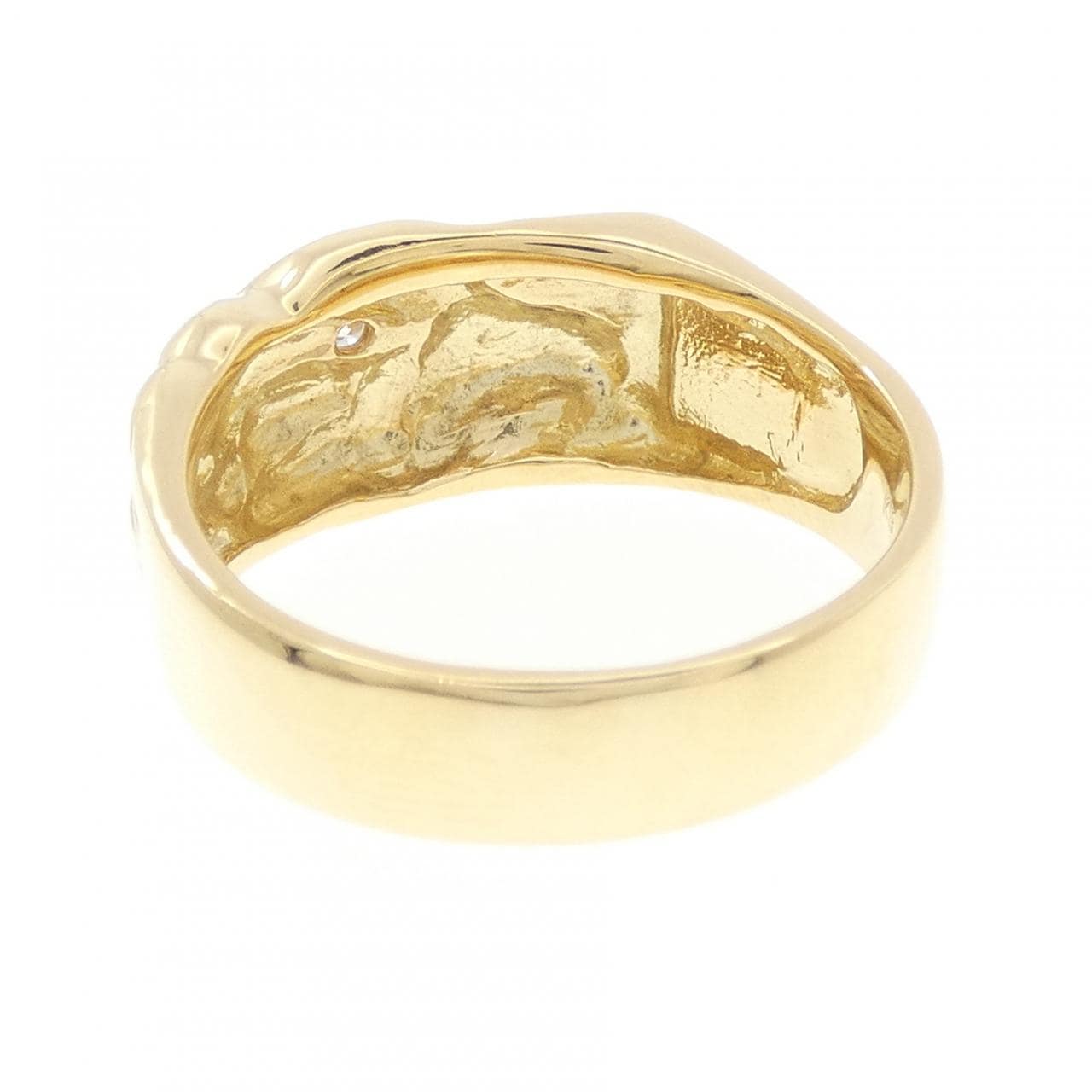 【新品】K18YG バード ダイヤモンド リング 0.05CT