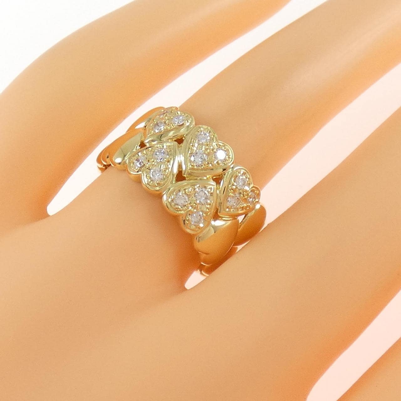 K18YG 心形钻石戒指 0.31CT
