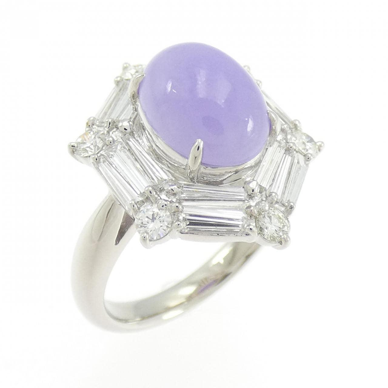 PT900 ラベンダーヒスイ リング 3.35CT