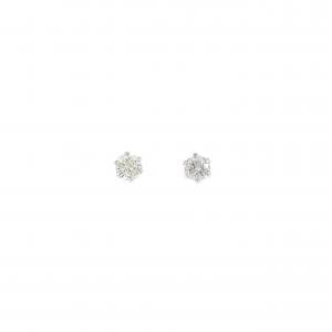 PT900 ソリティア ダイヤモンド ピアス 0.10CT