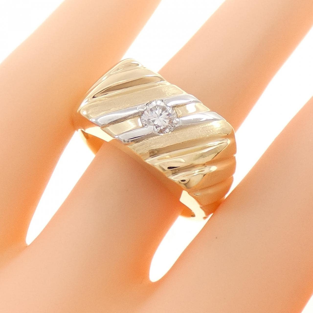 K18YG/PM900 ダイヤモンド リング 0.358CT