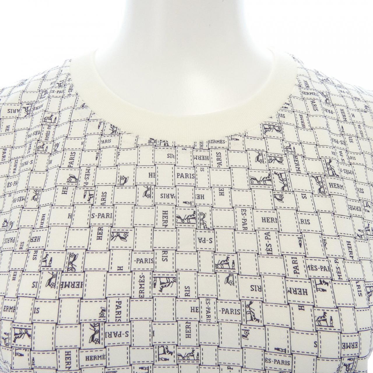 エルメス HERMES BOLDUC AU CARRE ボルデュックチェック 5E4645DK Tシャツ