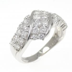 PT900 パヴェ ダイヤモンド リング 1.05CT