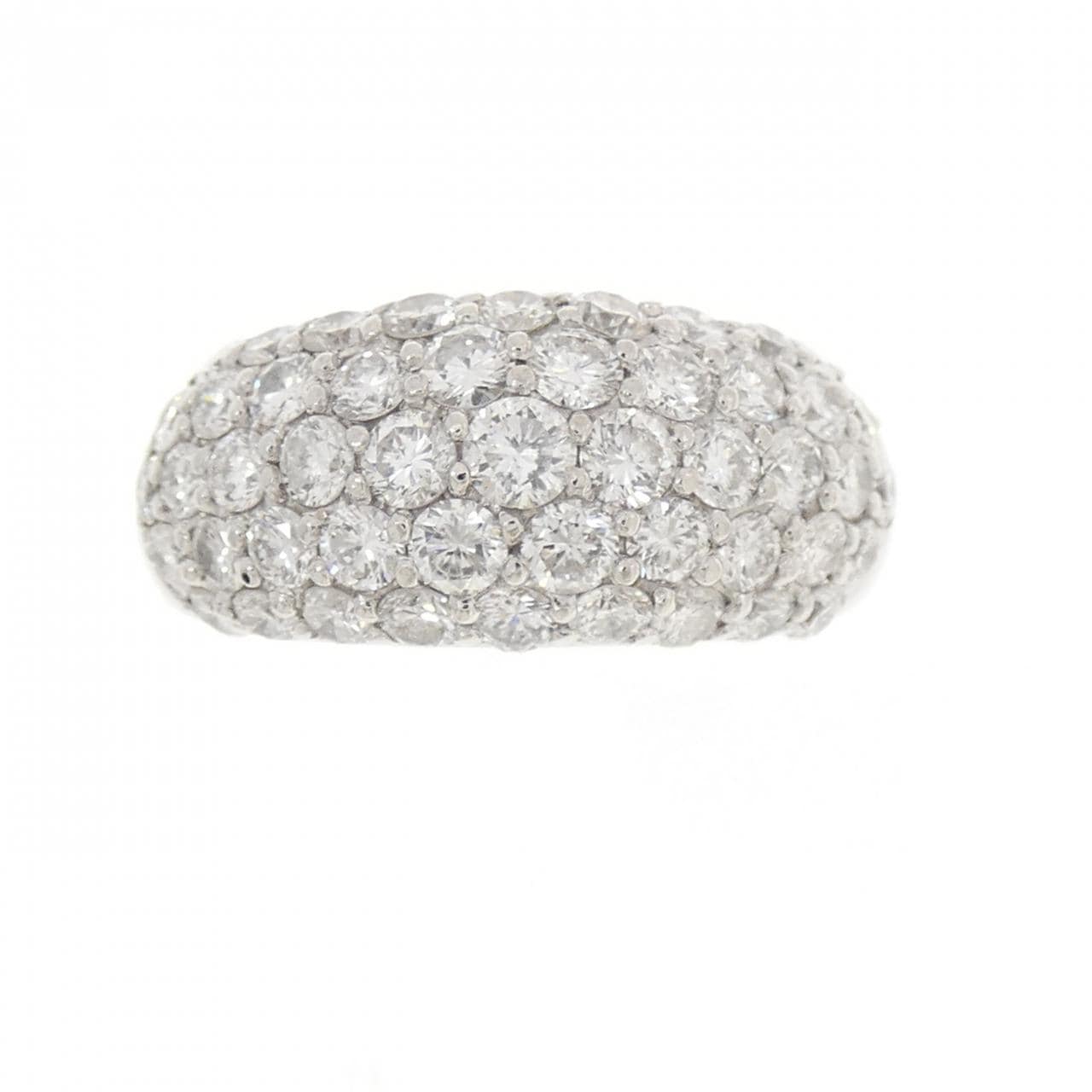 PT900 パヴェ ダイヤモンド リング 2.11CT