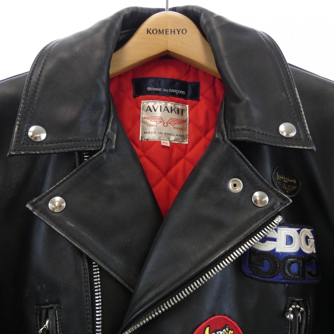 コムデギャルソン COMME des GARCONS LEWIS LEATHERS KZ-J004 レザーライダースジャケット