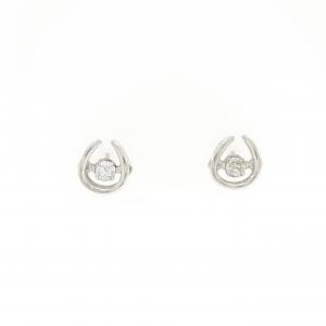 PT900 ダイヤモンド ピアス 0.08CT