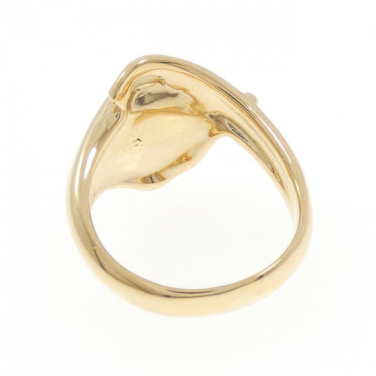 K18YG フラワー ダイヤモンド リング 0.22CT