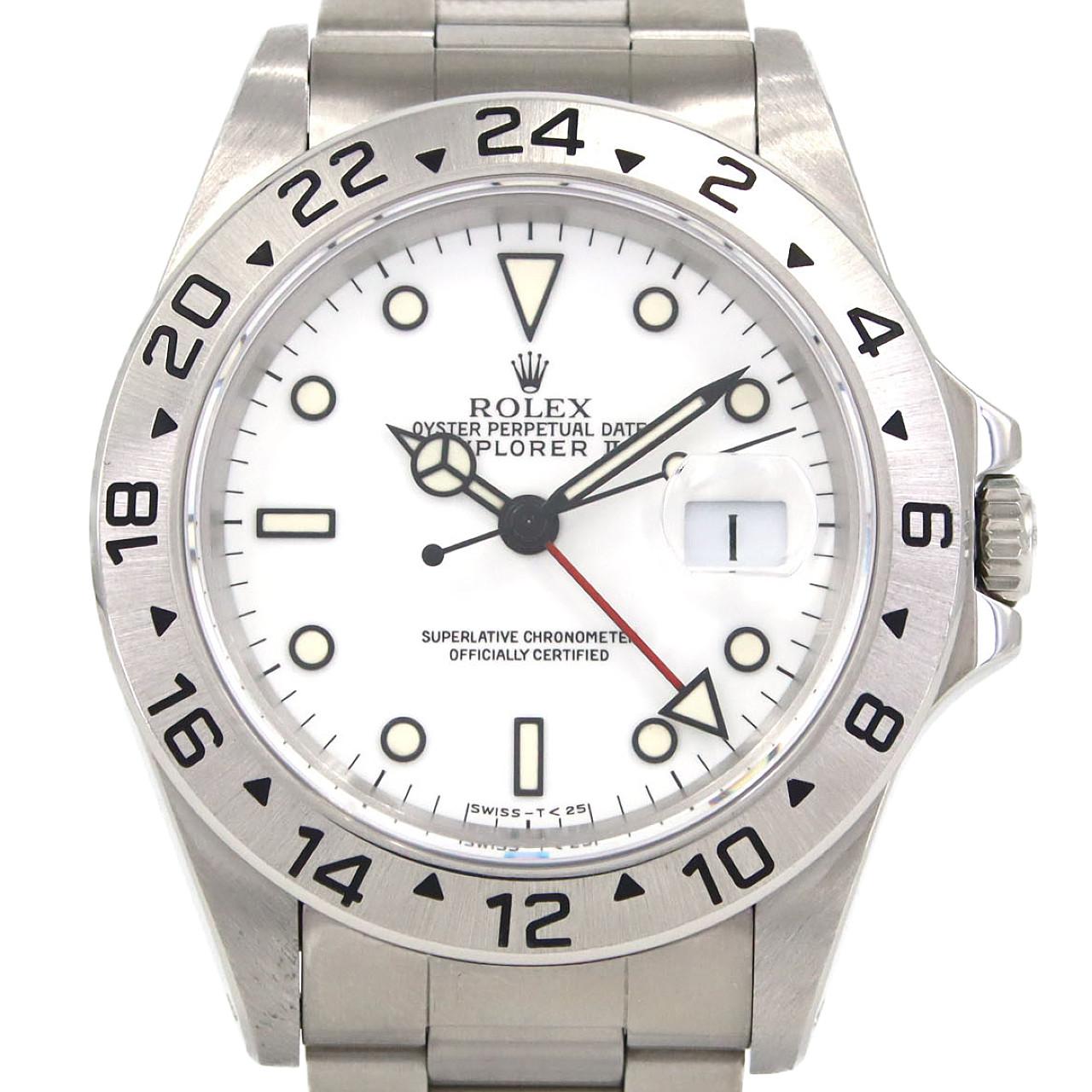 ロレックス エクスプローラーⅡ 16570 SS 自動巻 W番