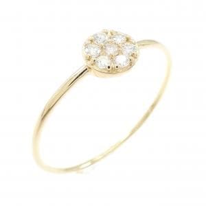【リメイク】K18YG ダイヤモンド リング 0.10CT