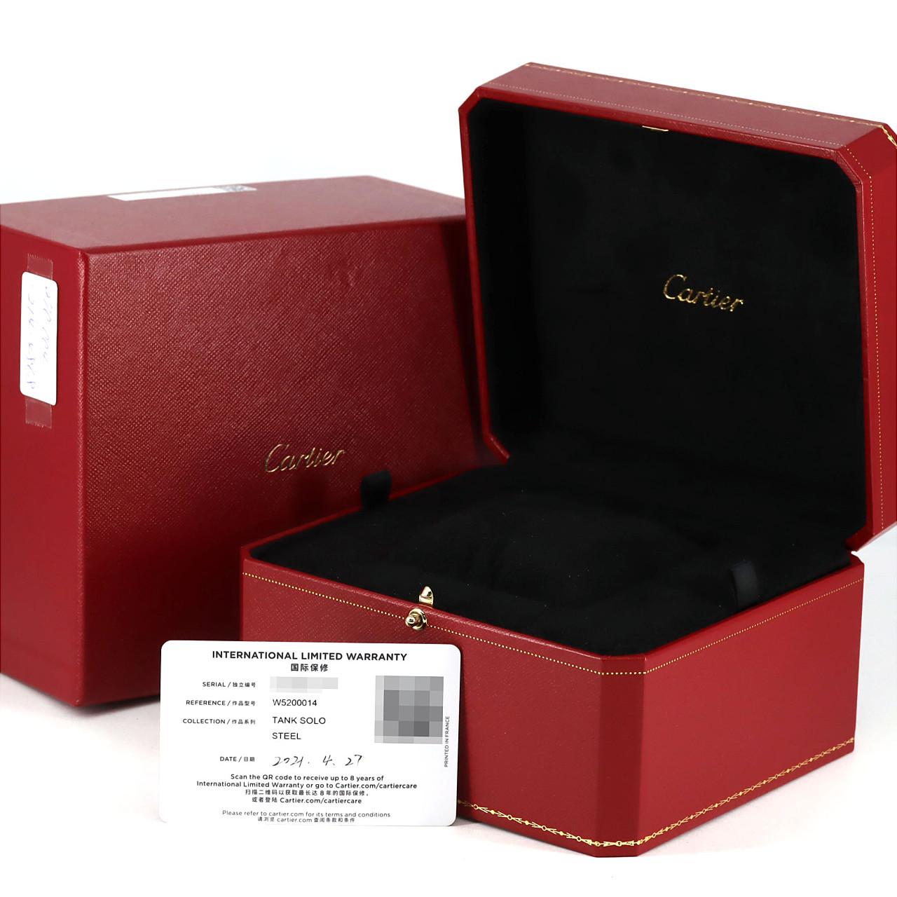 カルティエ タンクソロLM W5200014 SS クォーツ